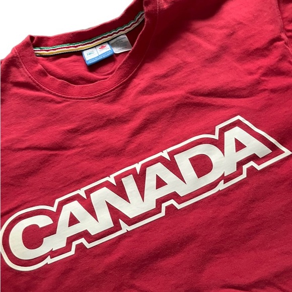Men’s Olympics Team Canada Red Graphic Short Sleeve T Shirt - Picture 3 of 6